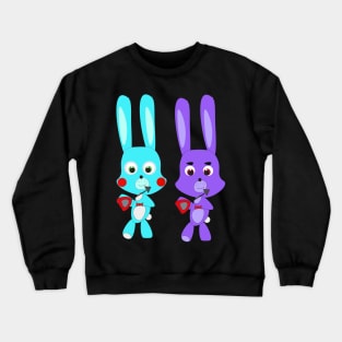 Two rabbits Crewneck Sweatshirt